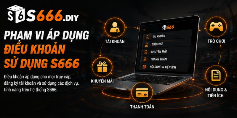 Phạm vi áp dụng điều khoản sử dụng S666